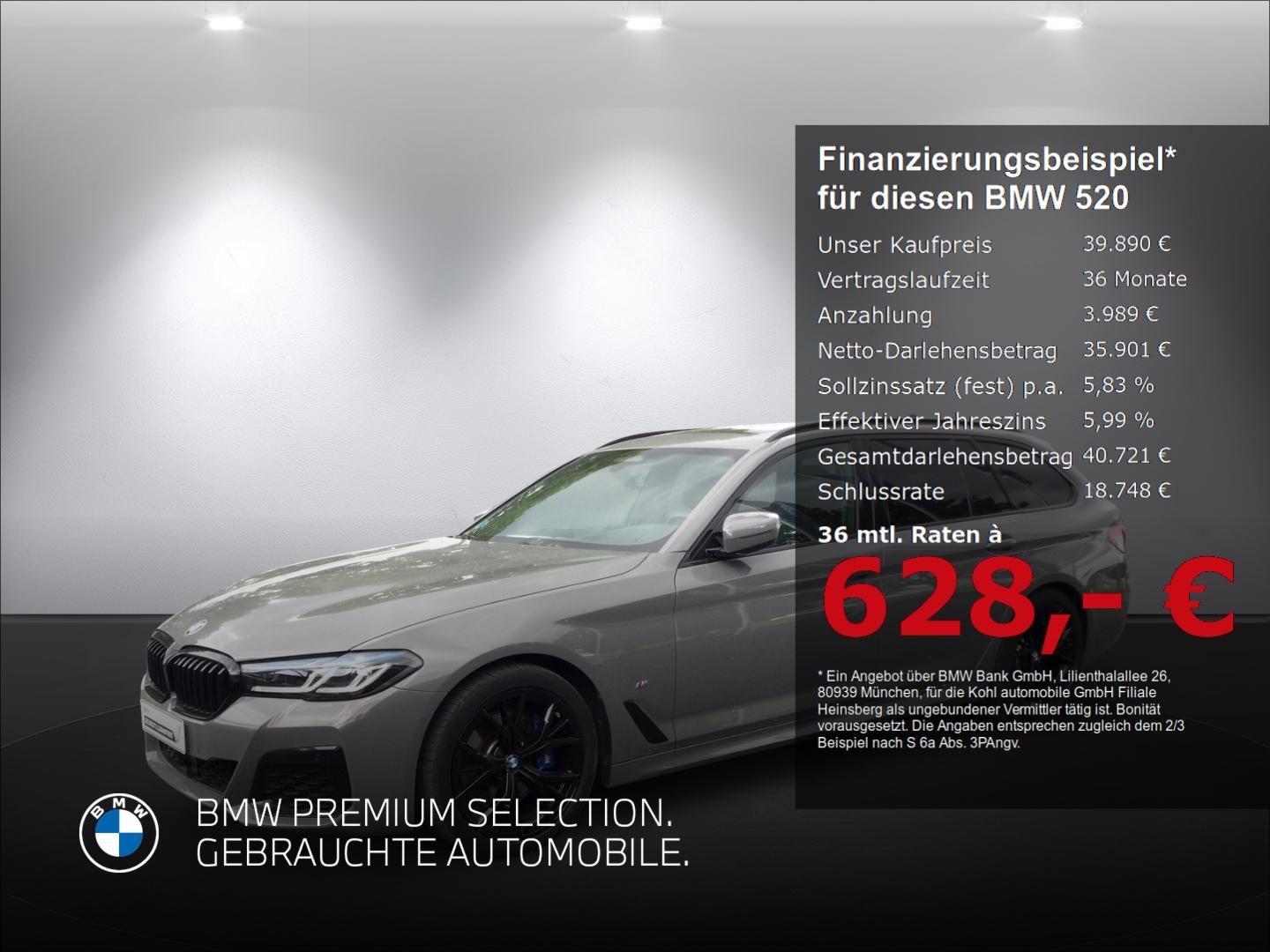 BMW 520 d xDrive Touring M Sport Anhängerkupplung Ha