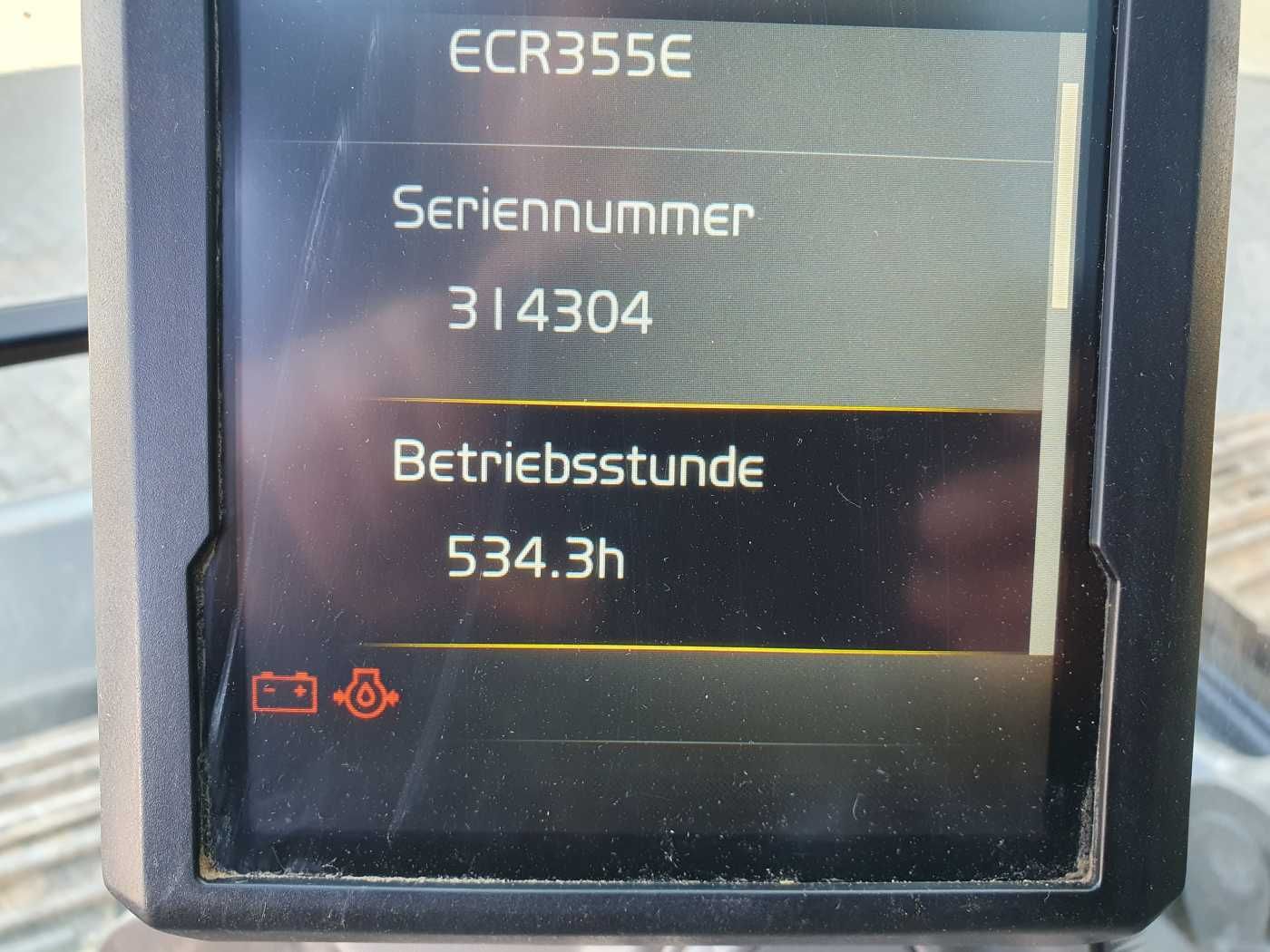 Fahrzeugabbildung Volvo ECR 355E NL / nur 534h! / HS25 / Schild / 1x TL