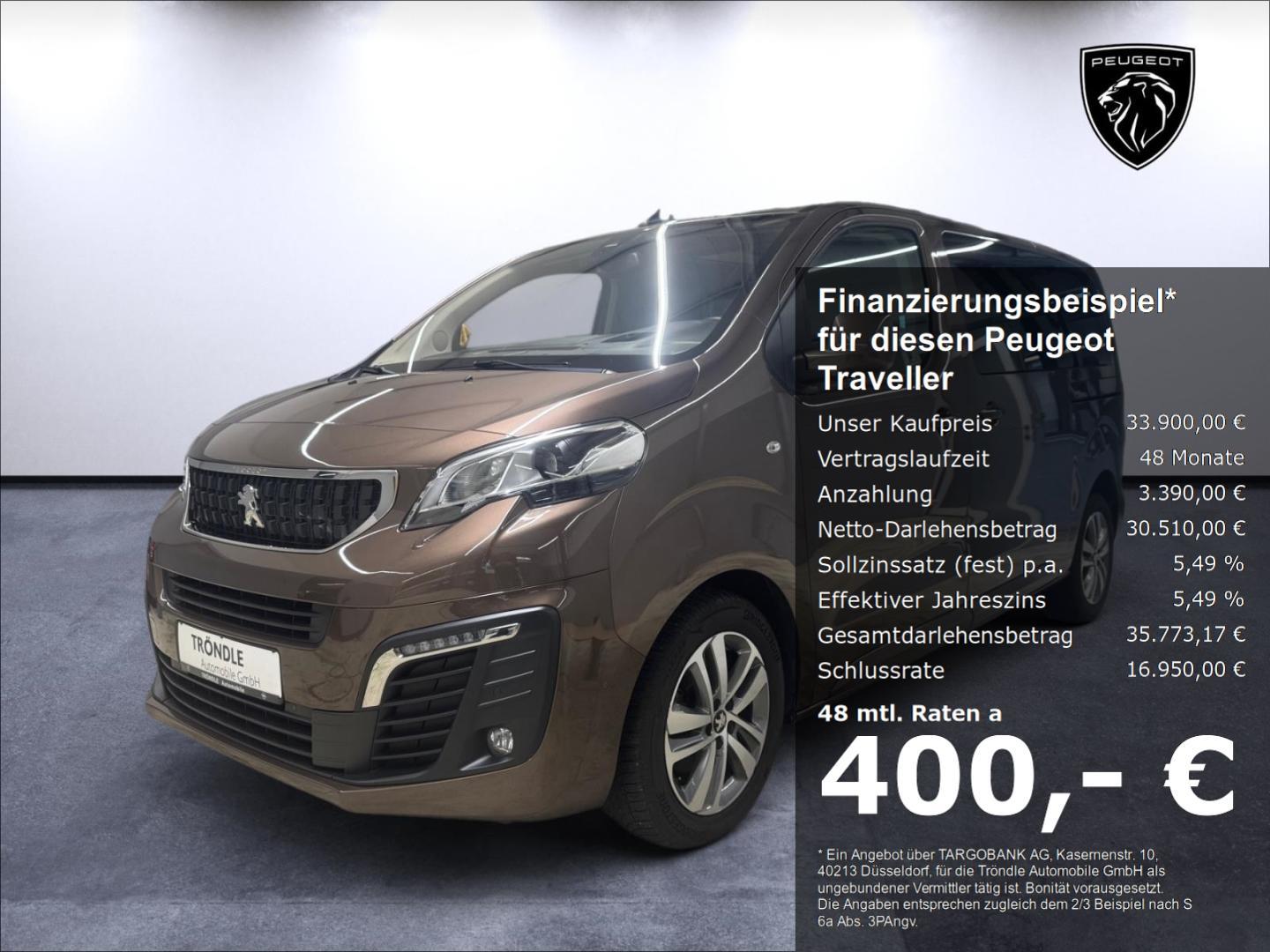 Peugeot Traveller Allure L2 177 Panorama Navi Leder Mass