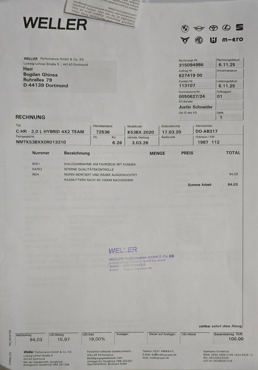 Toyota C-HR 2.0-l Hybrid Team D. *LED*CAM*SHZ*ACC*PDC
