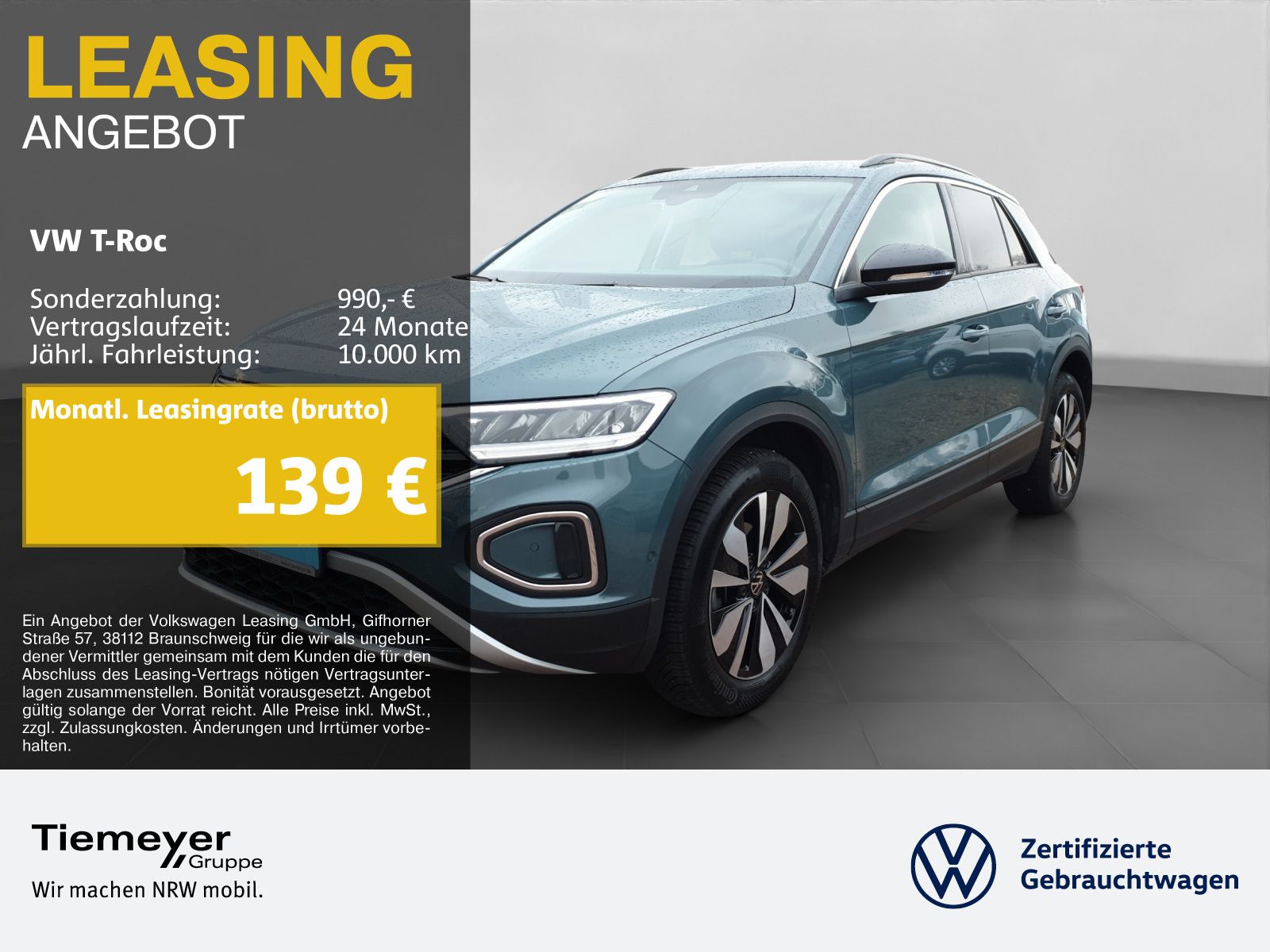 Volkswagen T-Roc 1.0 TSI GOAL LED NAVI SITZHZ LM17