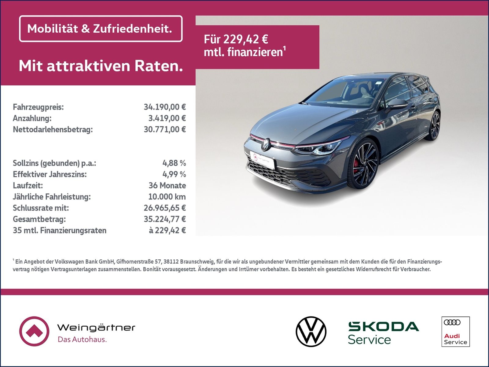 Golf VIII GTI Clubsport, Harman, Matrix, Navi, R