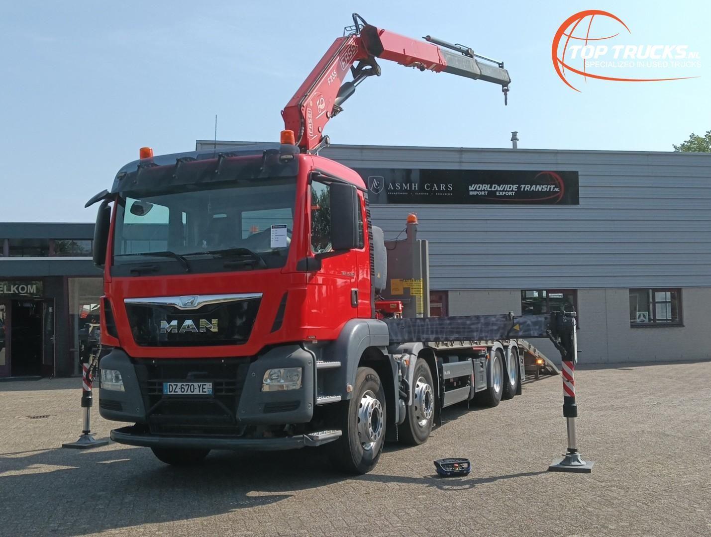 MAN TGS 35.360 8x2 - Fassi 23TM Kran, Maschinentrans