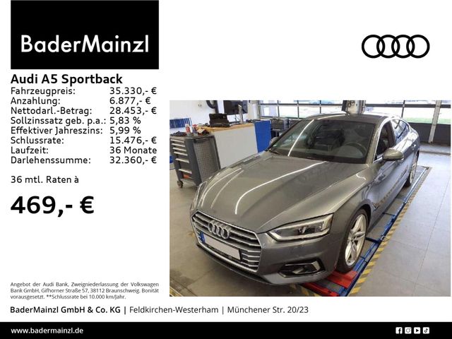 Audi A5 Sportback 45 TDI quattro S line ACC Kam Virt