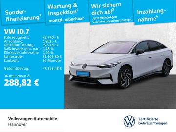 Volkswagen Leasingangebot: Volkswagen ID.7 Pro AHK Navi IQ.LIGHT ACC SHZ PDC