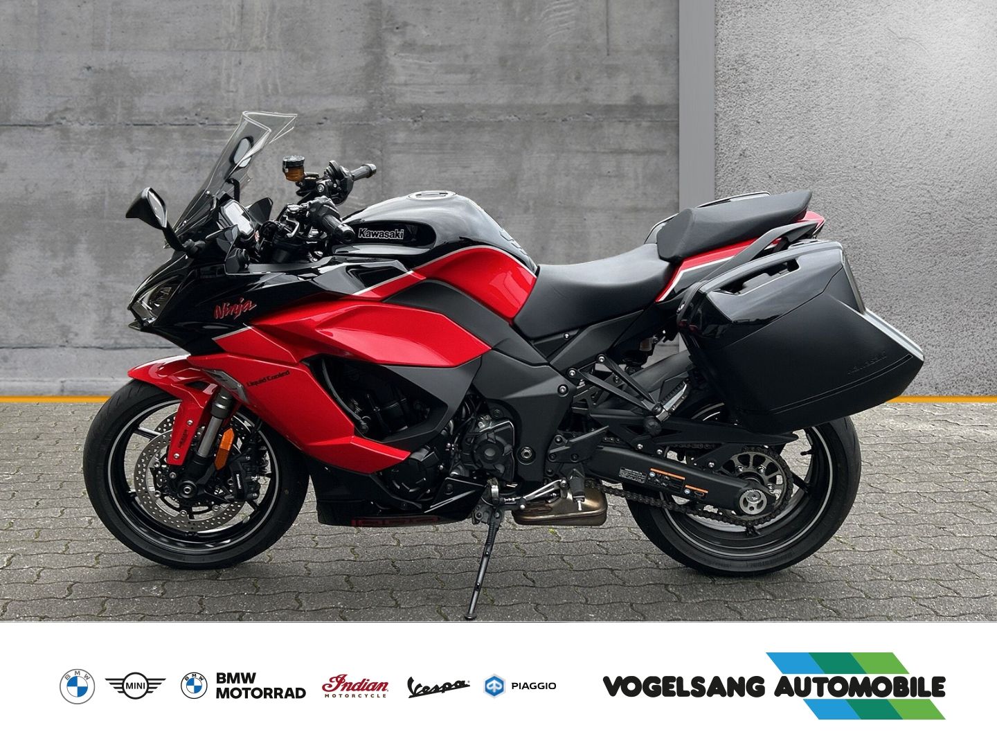 Fahrzeugabbildung Kawasaki Ninja 1000 SX Koffer mit Innentaschen, großes Wi