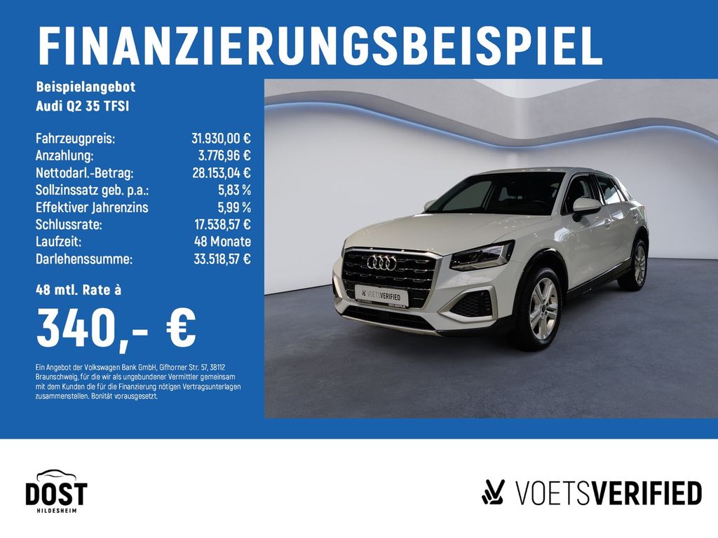 Q2 35 TFSI advanced KLIMA+NAVI+PDC+SHZ