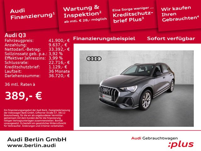 Audi Q3 S line 35 TDI S tr. AHK RFK VIRTUAL NAVI