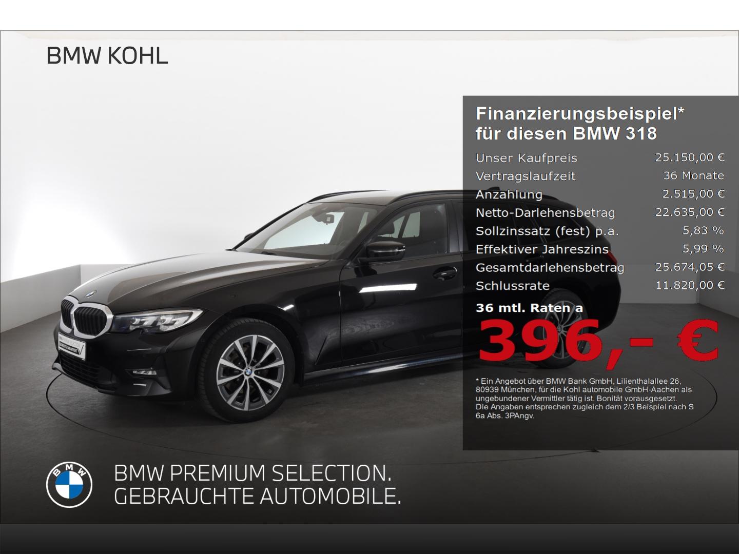 BMW 318 d Touring Klimaautomatik Anhängerkupplung Si