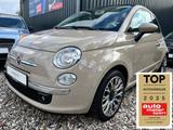 Fiat 500 Lounge Cabrio, 1. Hand, 37 TKM, NEUER TÜV - mit Benzin-Antrieb: Beige, Teilleder, Cabrio