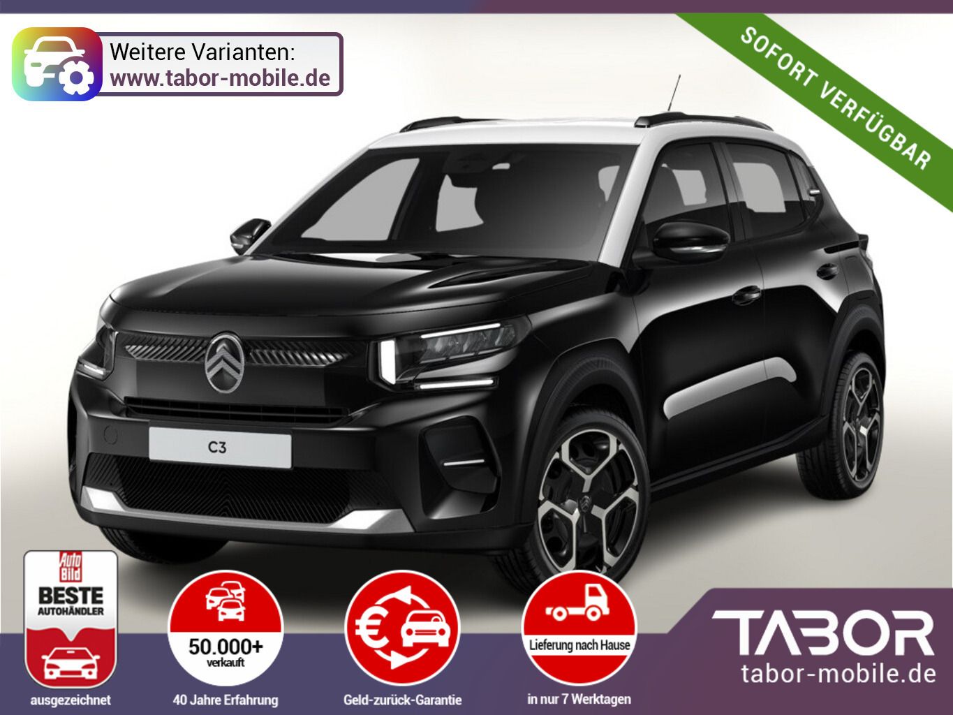 Citroën C3 Plus CarP/AndroidA PDC LED HUD Klim UVP-18%*