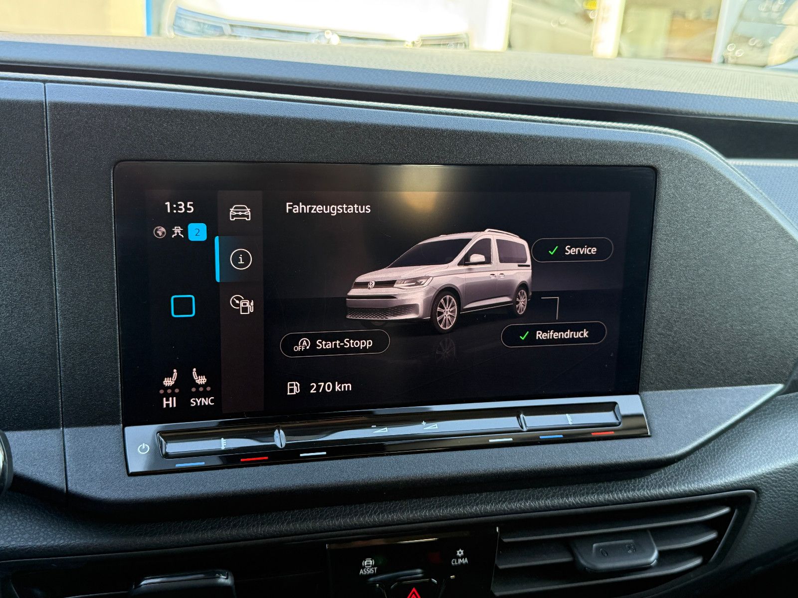 Fahrzeugabbildung Volkswagen Caddy 2.0 TDI ACC AHK DAB Navi PDC SHZ Winterpak