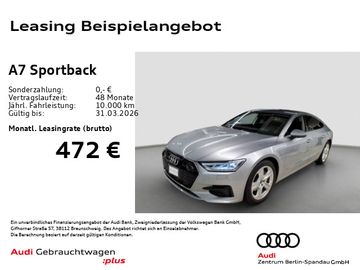 Audi Leasingangebot: Audi A7 Sportback 45 TFSI S tronic *HuD*360°*NAV+*