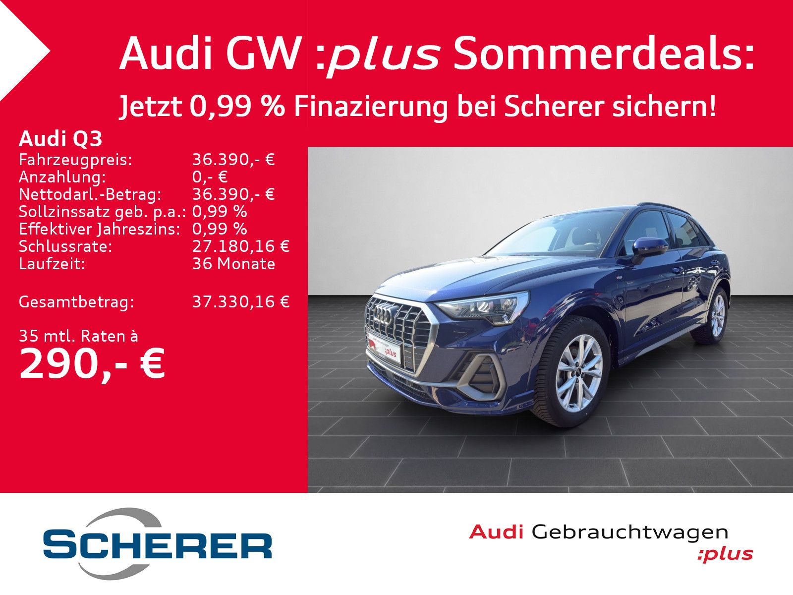 Audi Q3 35 TDI S line S tronic NAVI KAMERA ACC