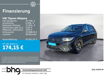 Volkswagen Leasingangebot: Volkswagen Tiguan Allspace 2.0 TDI DSG Navi AHK LED-Matrix