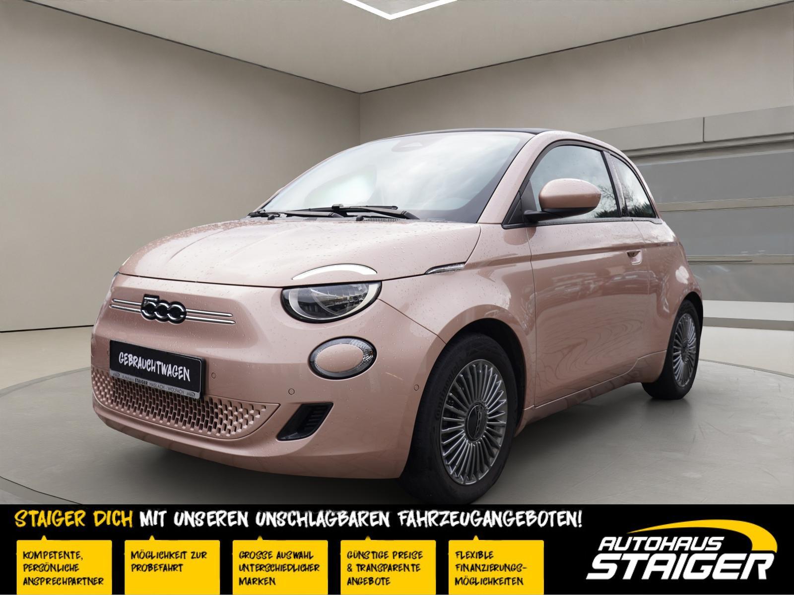 Fiat 500e Cabrio**ROSE**42kWh Akku ab 149€ mtl.
