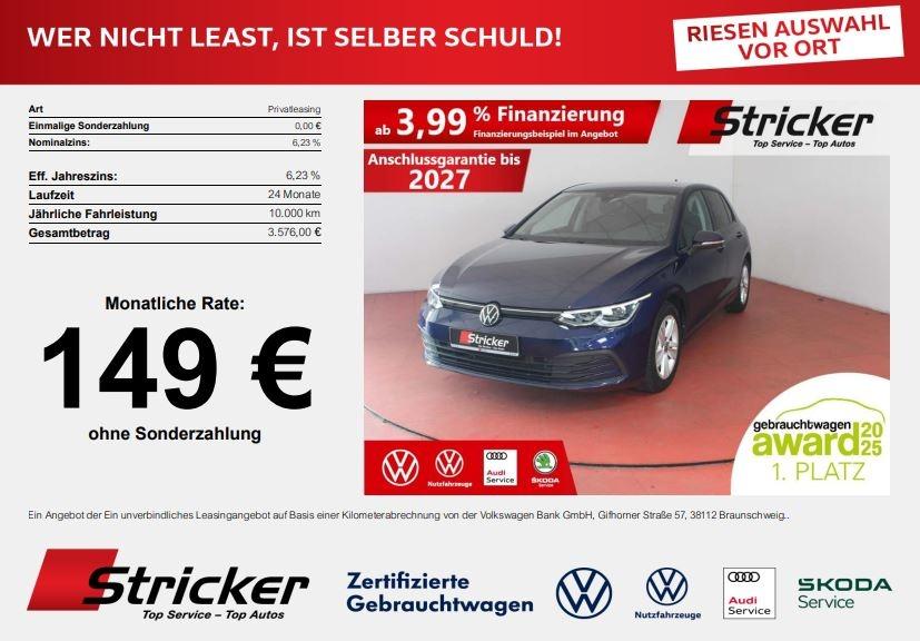 Volkswagen Golf Life 1.5TSI 149,-ohne Anzahlung AHK Standh.