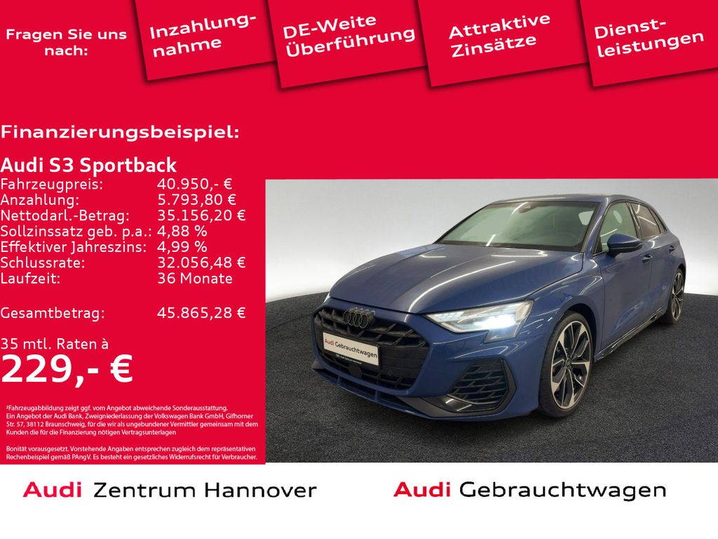 S3 Sportback 2.0 TFSI SONOS Kamera LED Navi