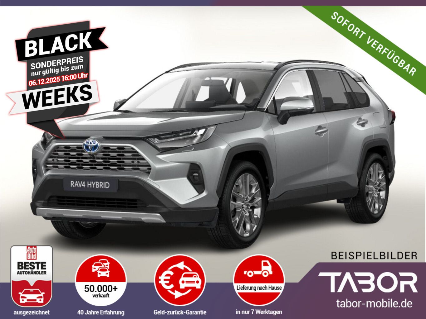 Toyota RAV4 2.5 Hybrid 218 Lounge Nav Leder UVP-23%*