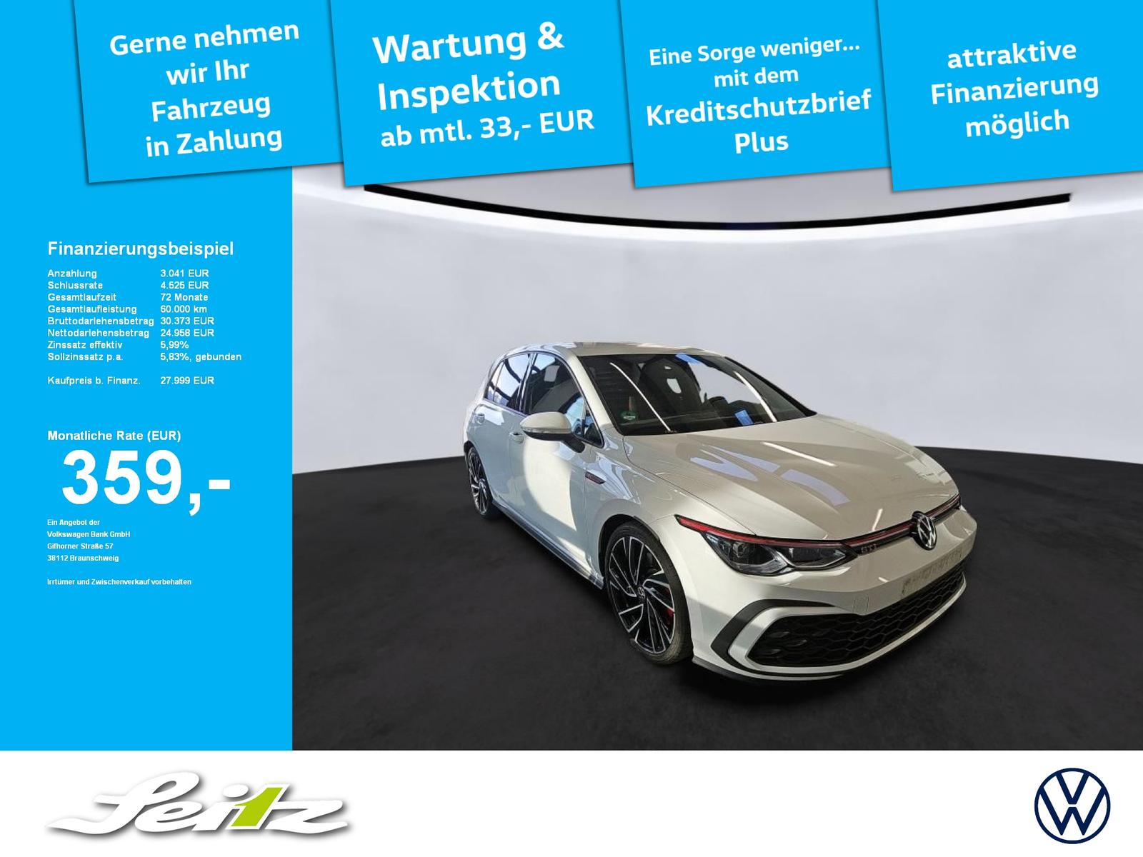 Volkswagen Golf VIII 2.0 TSI GTI *AHK*MATRIX*KAMERA*NAVI*