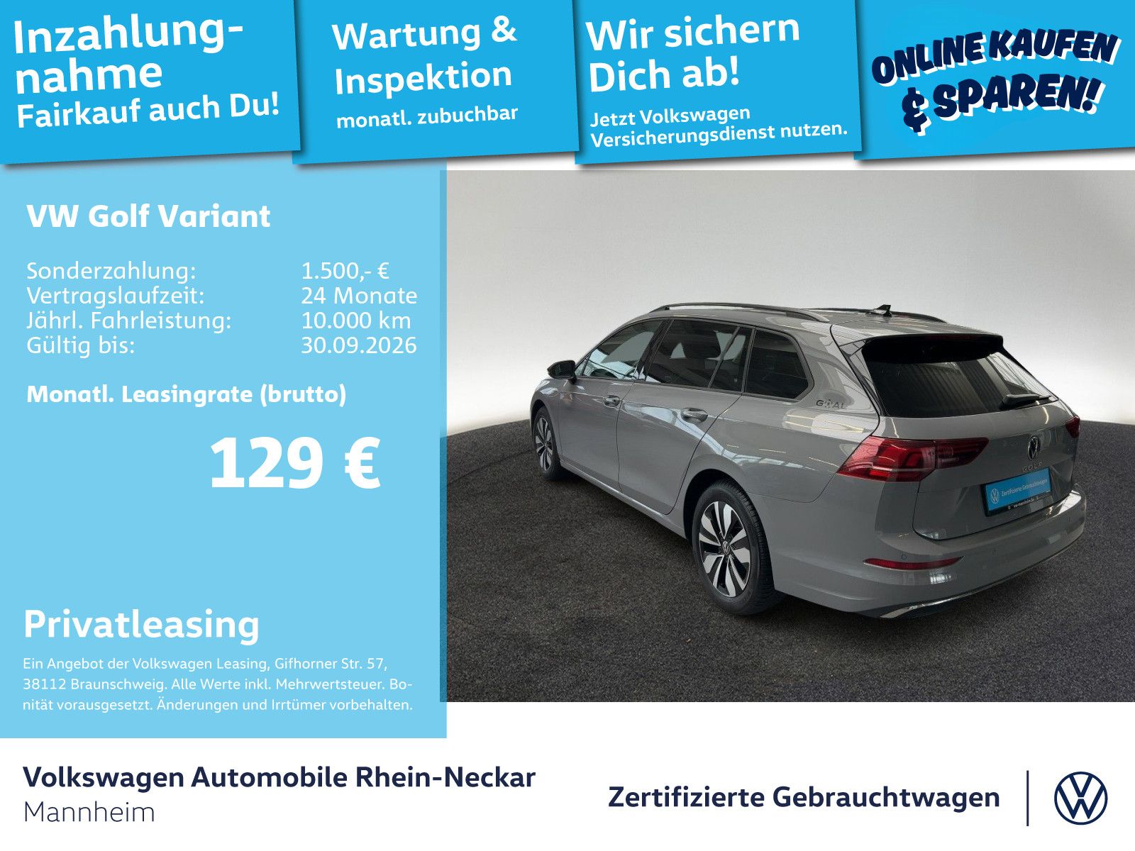 Volkswagen Golf VIII Variant 1.5 TSI GOAL Navi AHK Kamera U foto 2