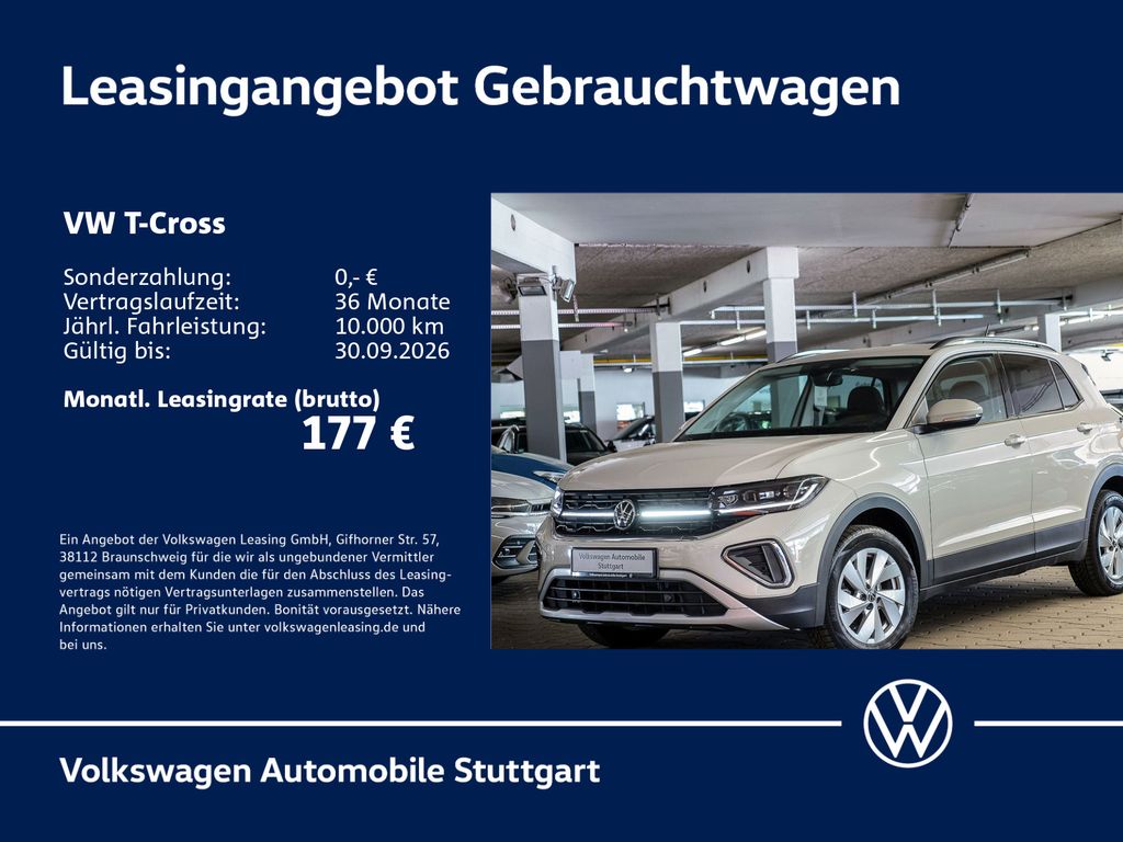 T-Cross Life 1.0 TSI Kamera LED Navi ACC Klima S