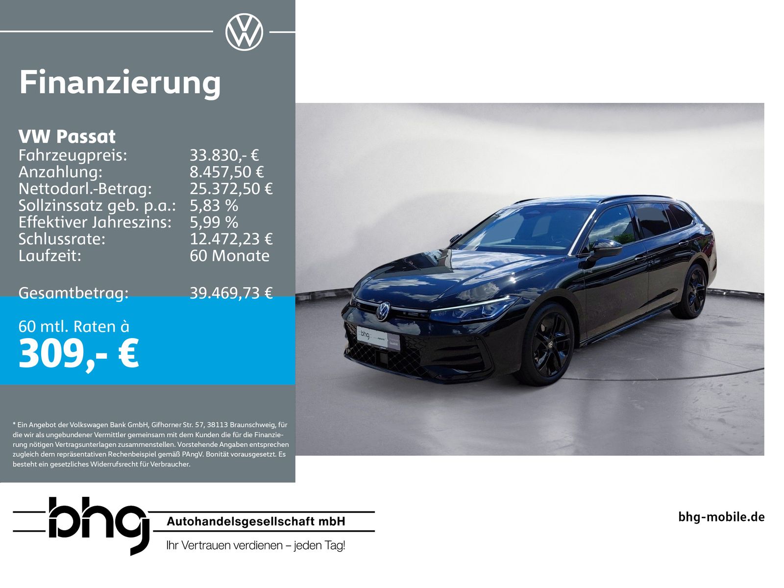VW Passat R-Line 2,0 TDI SCR DSG