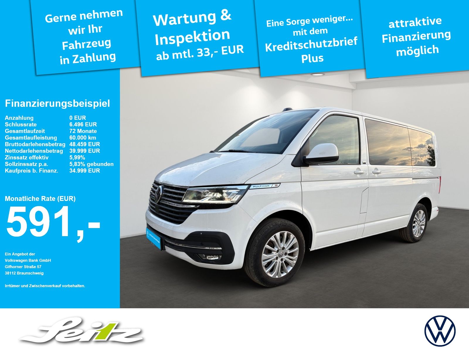 Volkswagen Volkswagen T6.1 Multivan 2.0 TDI DSG Generation Si