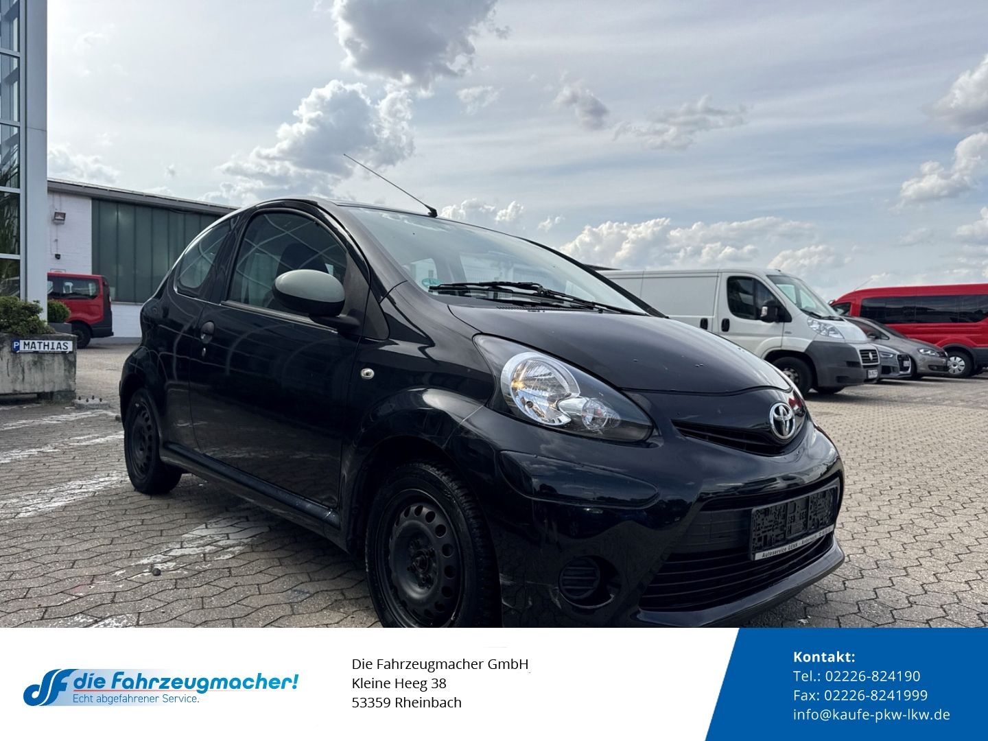 Fahrzeugabbildung Toyota Aygo teilb.Rücksb met. ABS Servo Airb *EXPORT