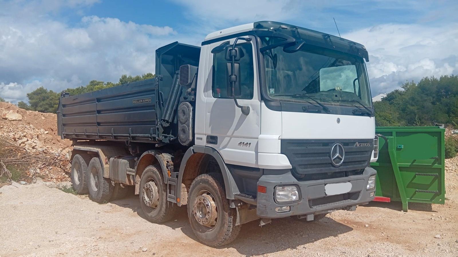 Mercedes-Benz ACTROS 4141 8X4 Meiller tipper - RETARDER