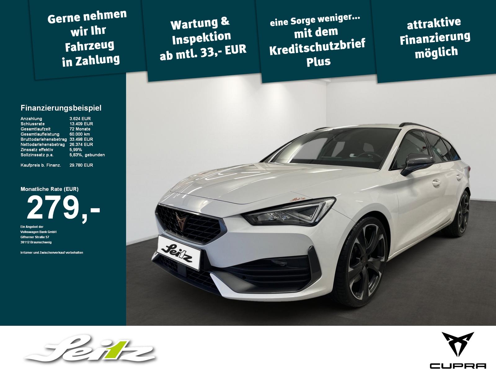 Cupra Leon Sportstourer 2.0 TSI VZ *LED*NAVI*PDC*