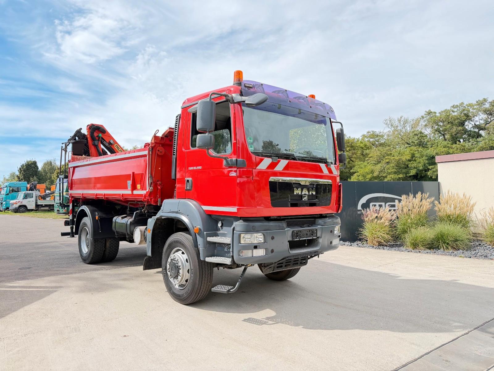 MAN TGM 18.290 4x4 Kipper KRAN 14m FUNK AHK