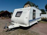 Hobby Excellent/Queensbett/Bodenheizung/Tüv/Gas neu - Hobby Heckgarage Wohnwagen