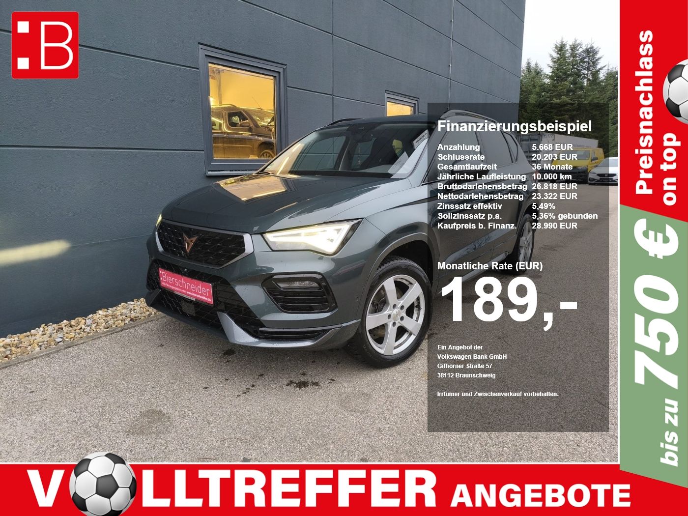 CUPRA Ateca 1.5 TSI DSG AHK KAMERA ACC NAVI
