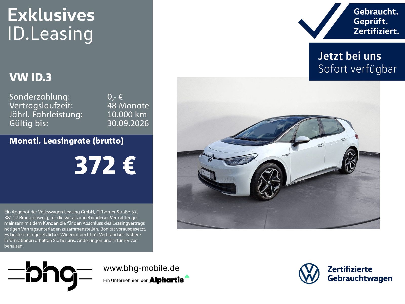Volkswagen ID.3 Pro Performance LED Scheinwerfer
