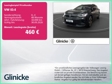 Volkswagen Leasingangebot: Volkswagen ID.4 GTX 4M AHK Pano Matrix LM 21" Navi 360° ACC