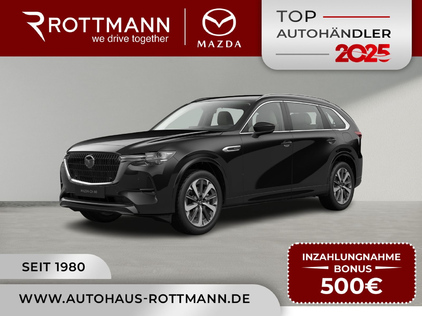Mazda CX-80 Plug-In 327ps Aut. PHEV AWD Takumi Leder-W