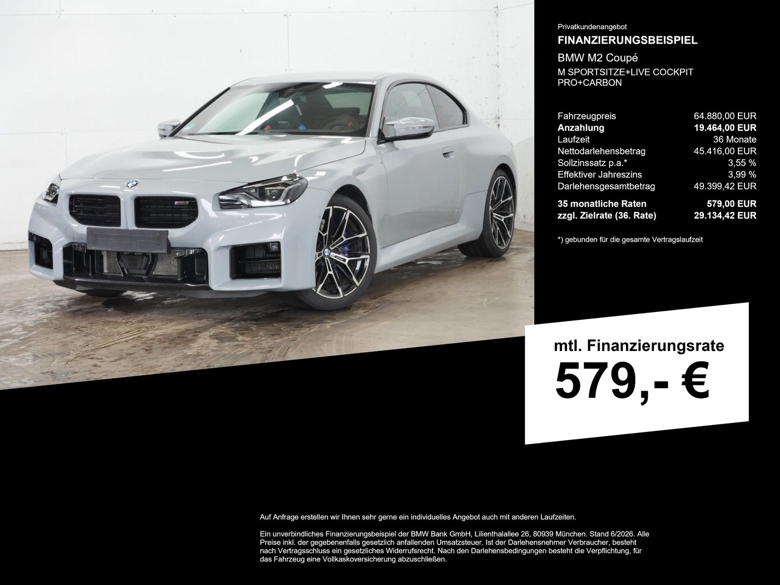 BMW M2 Coupé M SPORTSITZE LIVE COCKPIT PRO CARBON foto 2