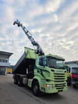 Scania R490 / 6X4 / Blatt / 18m Hiab Kran