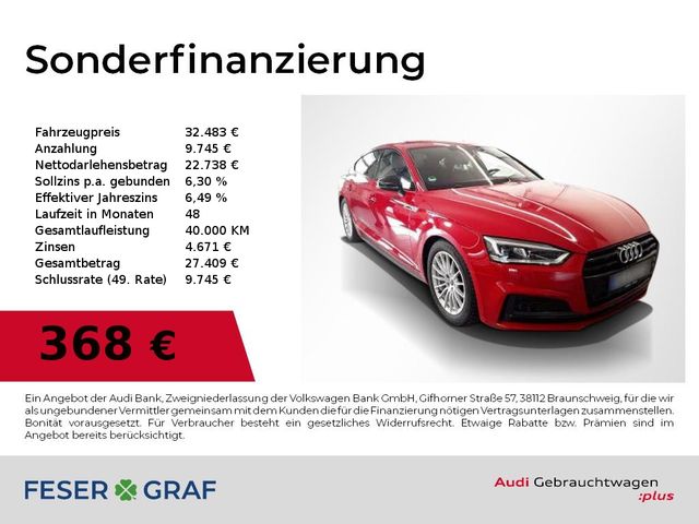 Audi A5 Sportback 40 TFSI S tronic 3x S Line Leder,Na