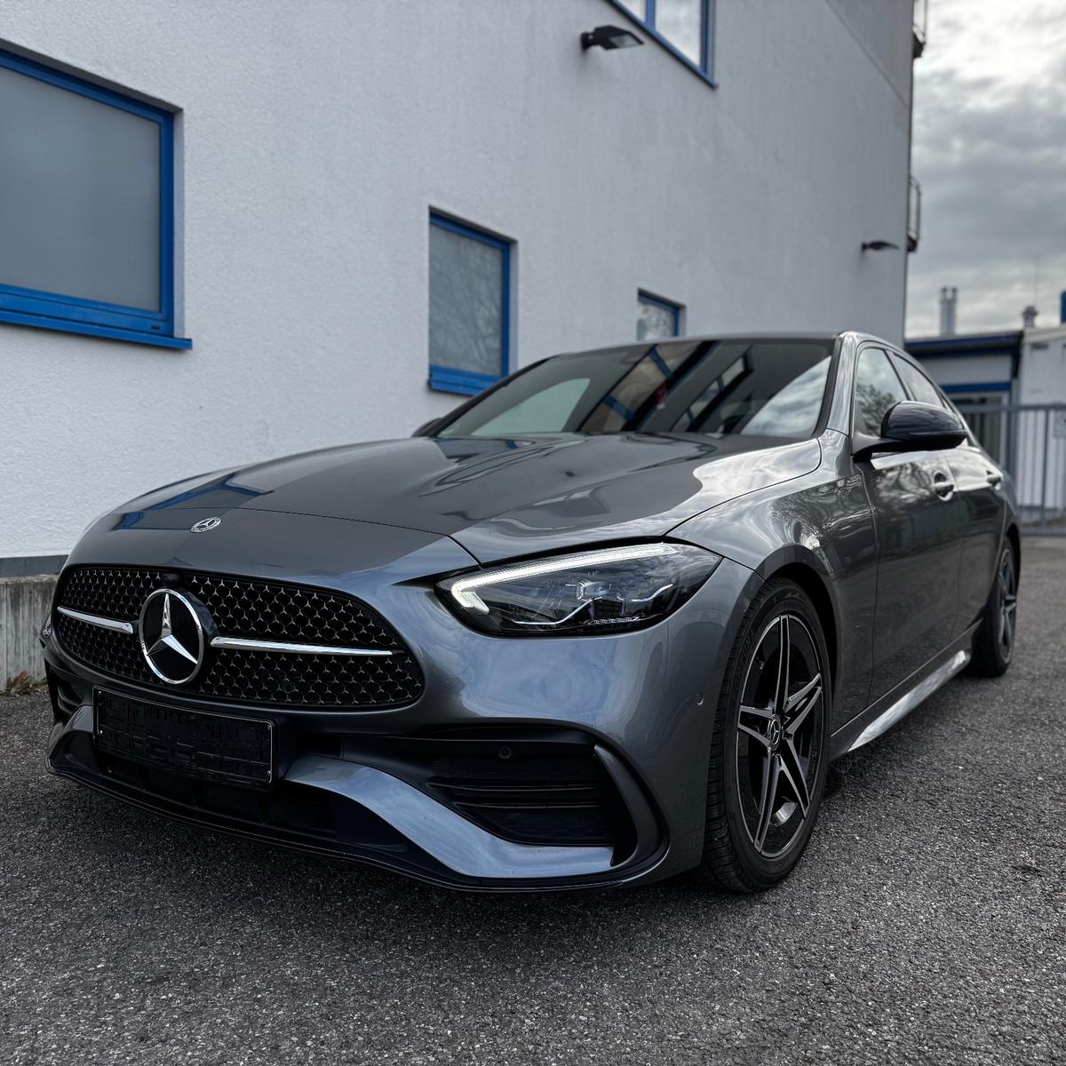 Mercedes-Benz C 200 d AMGLINE VOLL HYBRID LEDER NAVI SPUR