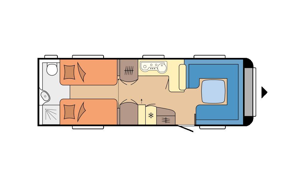 Hobby Prestige 720 WLC Mover*Vorzelt