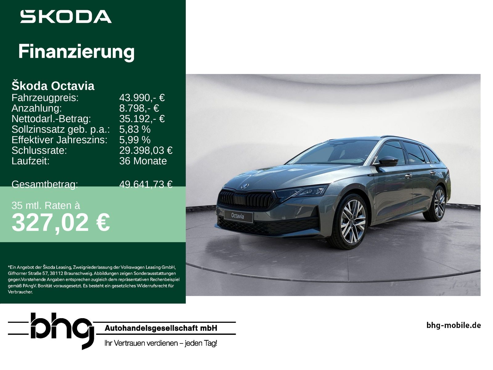 Skoda Octavia Combi Sportline 2,0 TSI 7-Gang-DSG 4x4