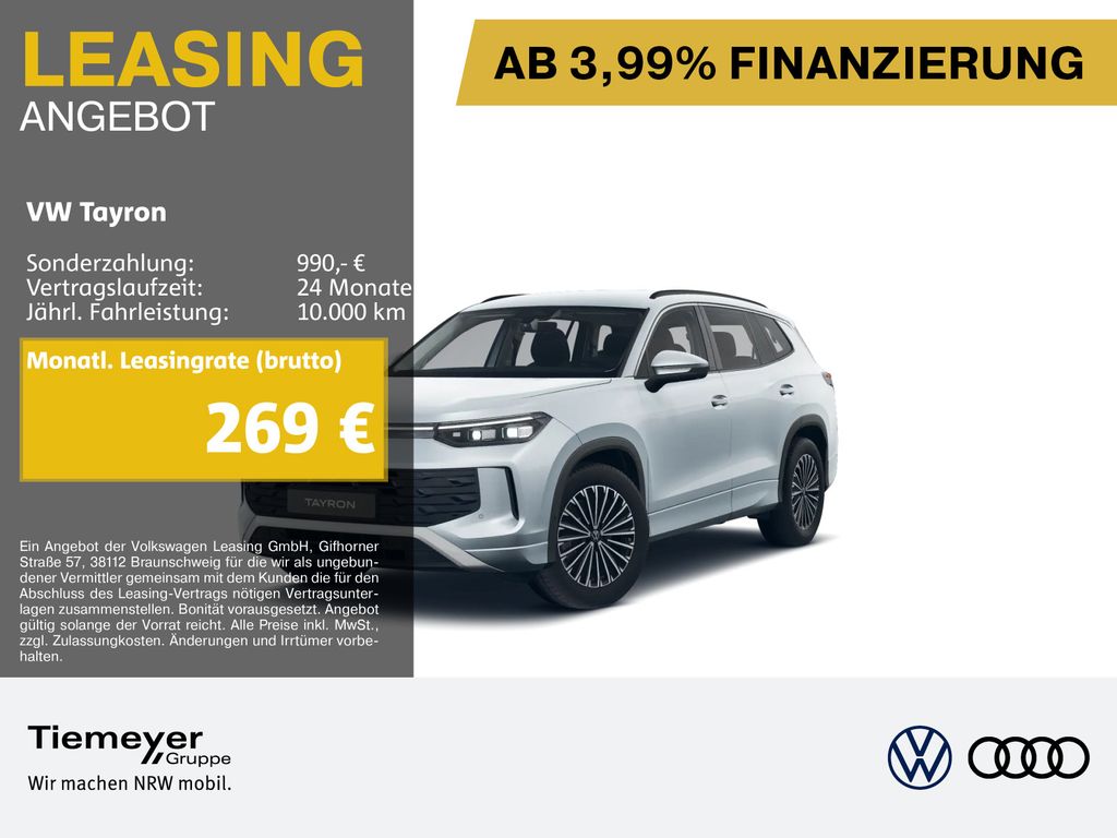 Volkswagen Tayron 1.5 eTSI DSG LIFE 7-SITZE NAVI AHK 360