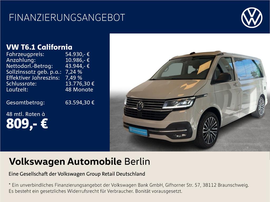 Volkswagen T61 California T61 20 TDI 4Mo California Bea 2021