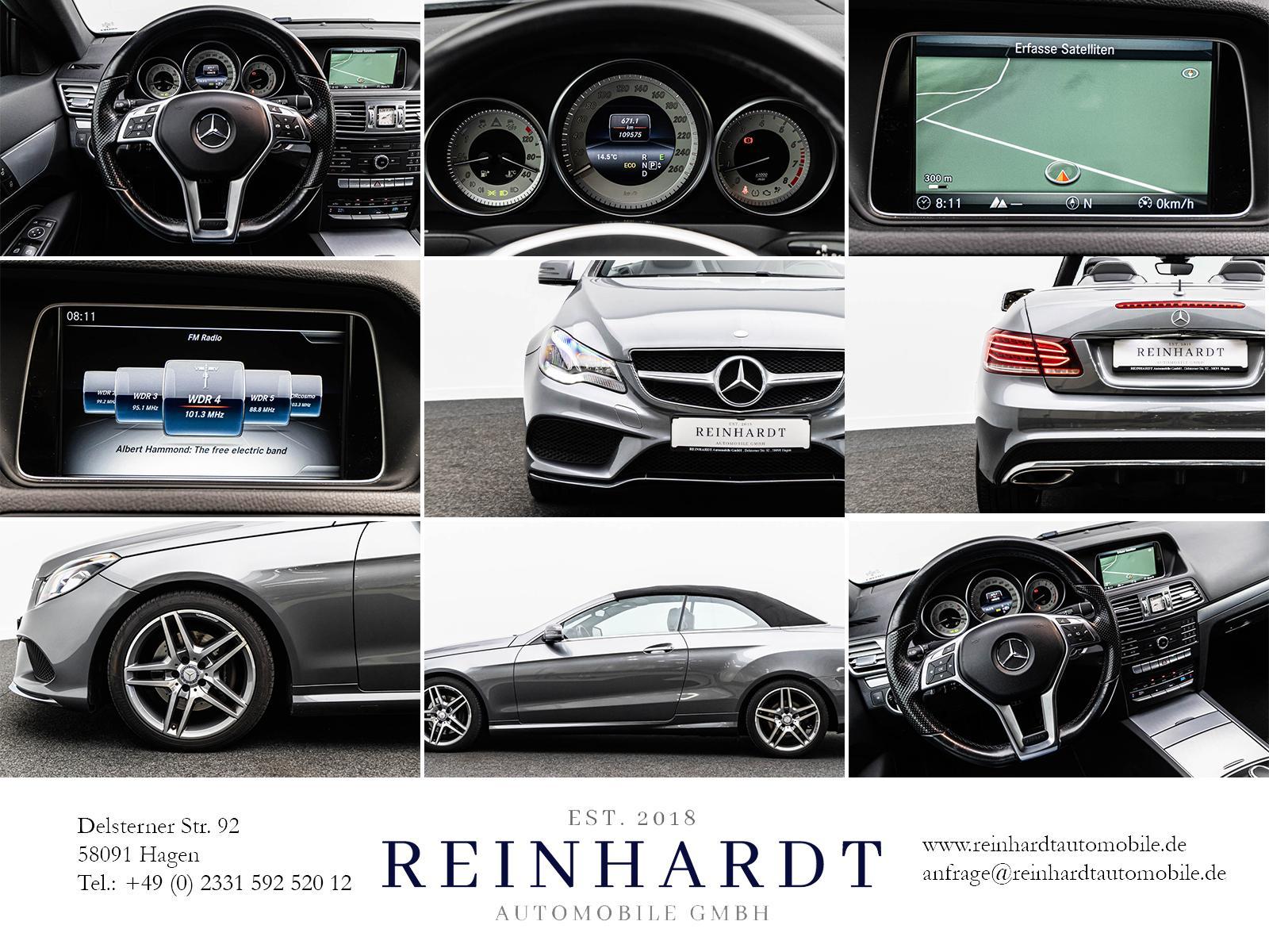 Mercedes-Benz E 200 CGi CABRIO AMG LINE TEMPOMAT/eSITZE/GARMIN