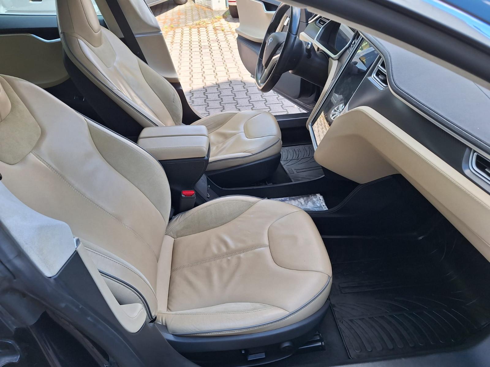 Tesla Model S P85 | 367 ch | BVA | Batterie SOH 93 % | Toit panoramique | Suspension pneumatique | Cuir | GPS