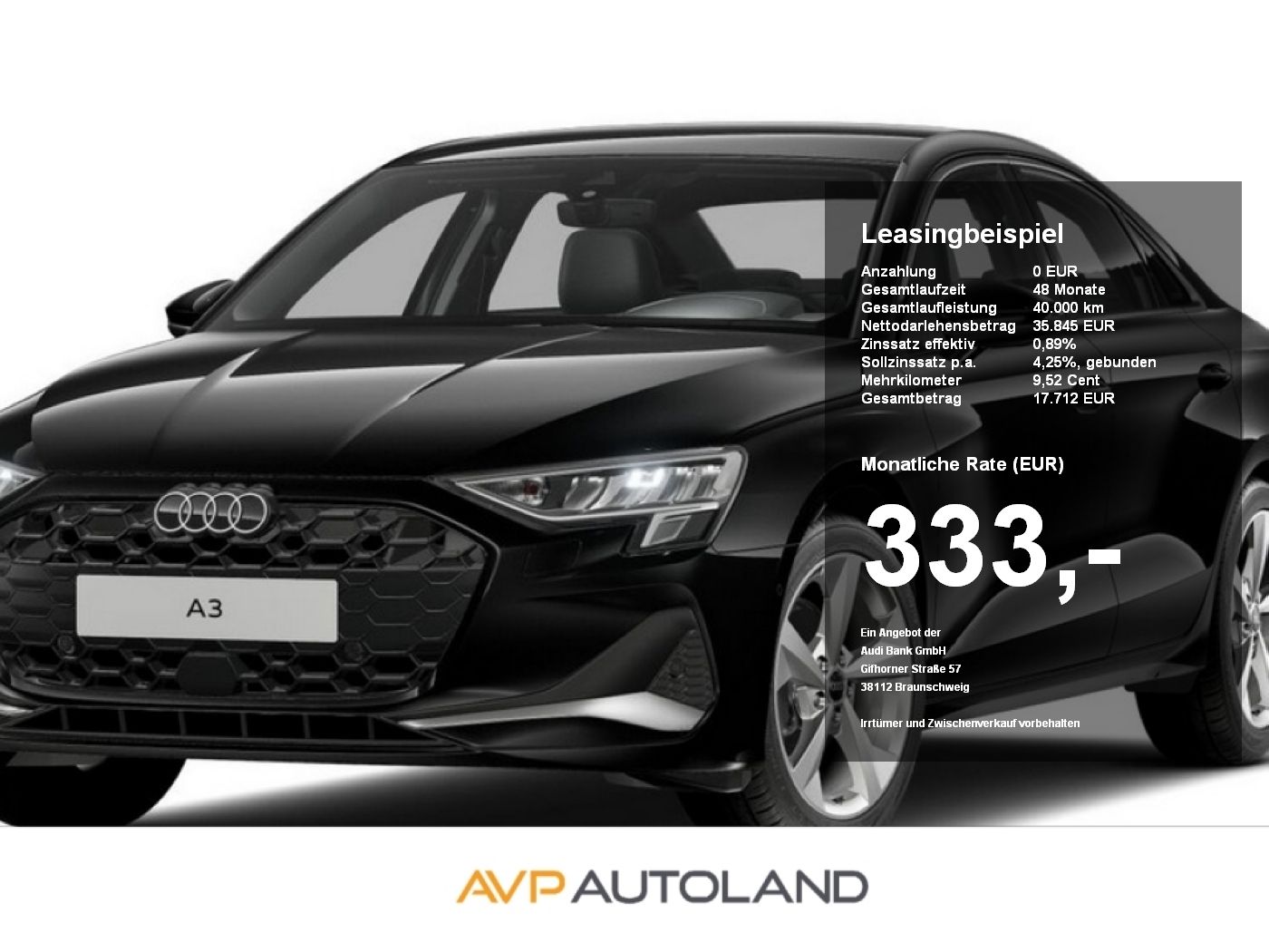 Audi A3 Limousine 35 TFSI S tronic advanced | AHK |