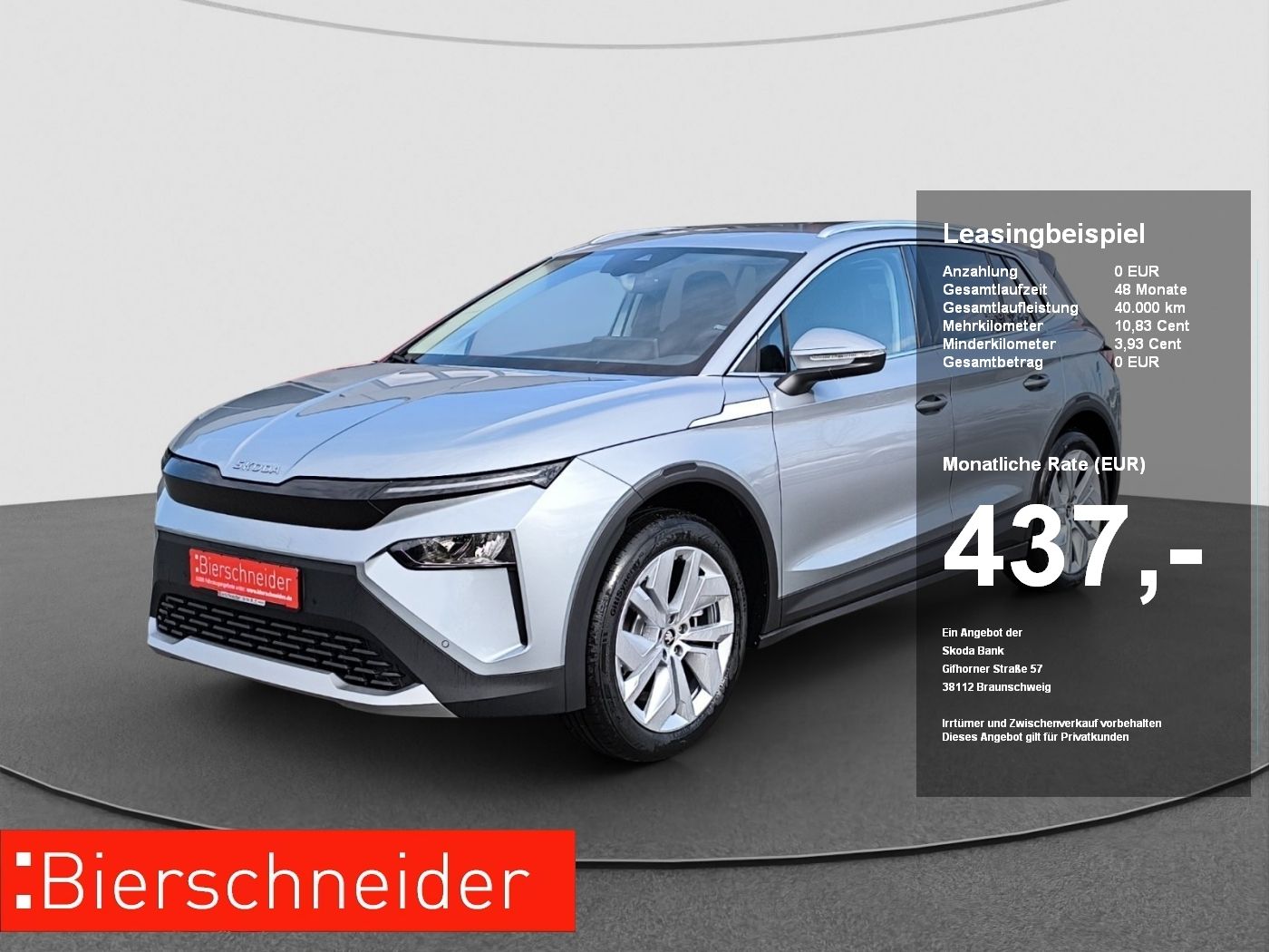 Skoda Elroq 63 kWh 60 Loft AHK NAV RFK ACC SHZ PDC