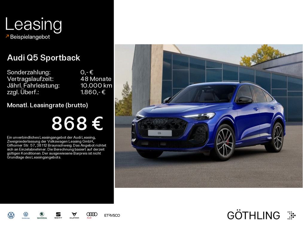 Audi Q5 Sportback e-hybrid S line qu 220 kW S tronic 
